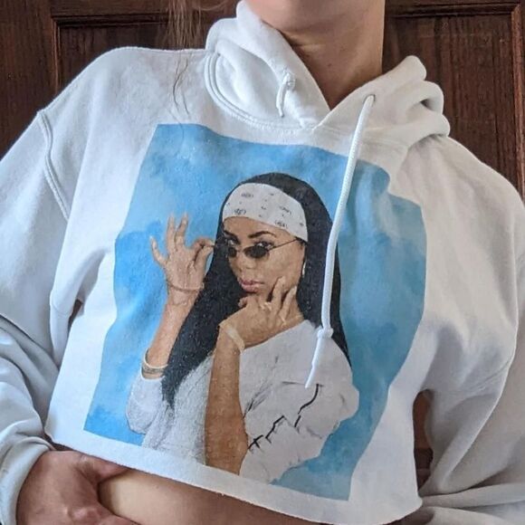 Aaliyah crop hoodie‎ - Picture 5 of 6